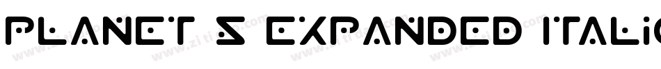 Planet S Expanded Italic字体转换